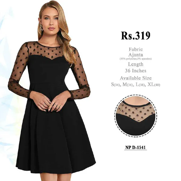 Black_Ajanta_Skater_Dress_for_Women