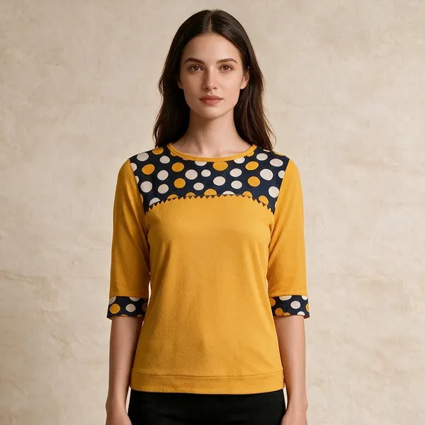 Yellow_Knitted_Regular_Printed_Top_For_Women_-_Pack_of_2