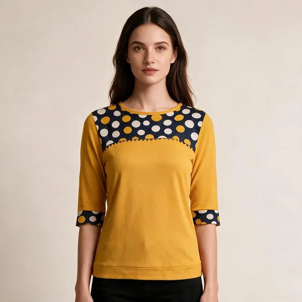 Yellow_Knitted_Regular_Printed_Top_For_Women_-_Pack_of_2