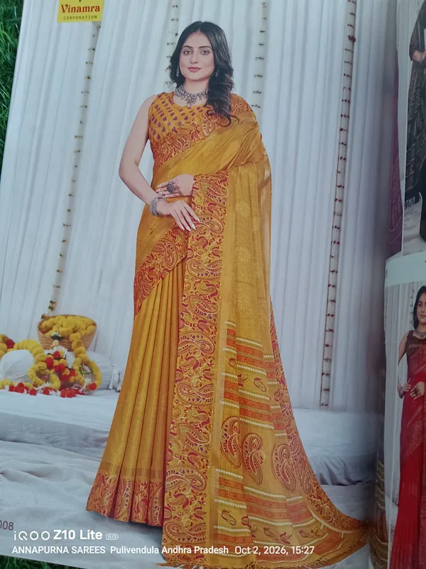 Mustard_Paisley_Print_Saree_for_Women
