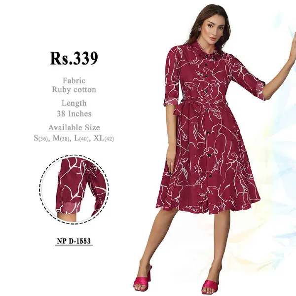 Maroon_Ruby_Cotton_A-Line_Dress_for_Women