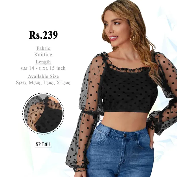 Multicolour_Georgette_Printed_Flutter_Sleeve_Top_For_Women