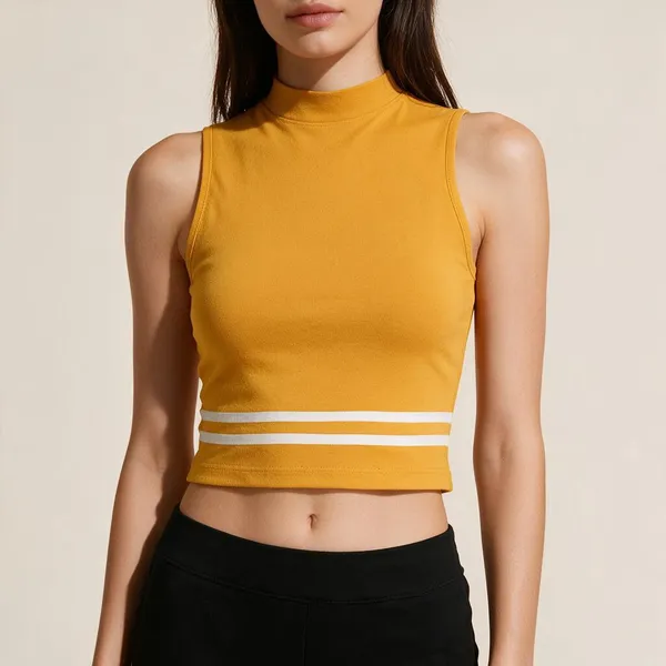Yellow_Knitted_Fitted_Sleeveless_High_Neck_Crop_Top_For_Women_-_Pack_of_2