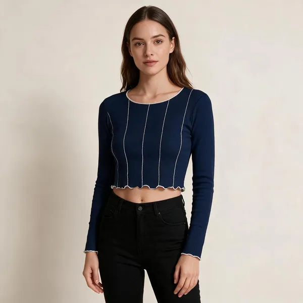 Navy_Blue_Knit_Slim_Fit_Striped_Crop_Top_For_Women_-_Pack_of_2