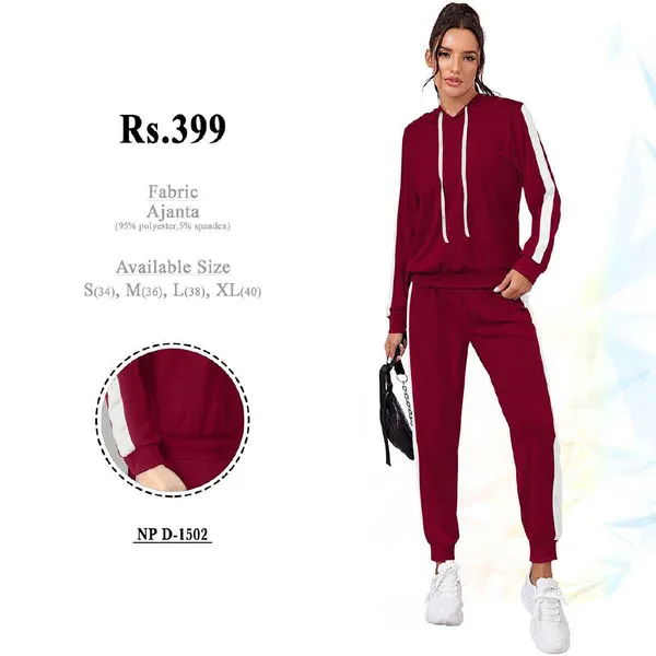 Maroon_Polyester_Regular_Fit_Tracksuit_Set_for_Women