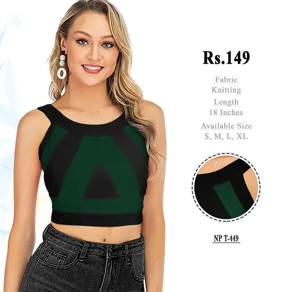 Black_Green_Knitted_Cropped_Top_for_Women