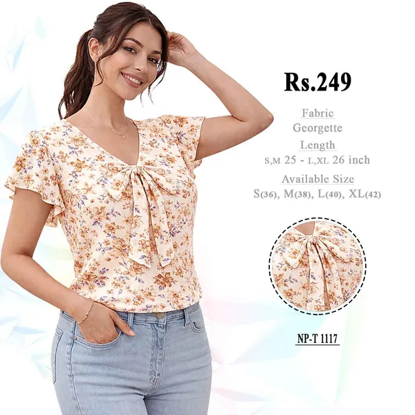 Multicolour_Georgette_Printed_Flutter_Sleeve_Top_For_Women