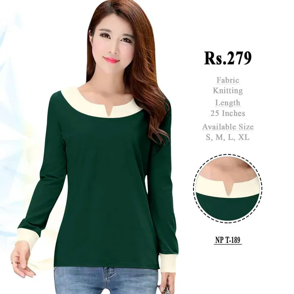 Green_Knitted_Regular_Fit_Long_Sleeve_Top_For_Women
