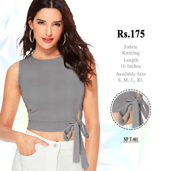Grey_Knitted_Tie-Up_Crop_Top_for_Women