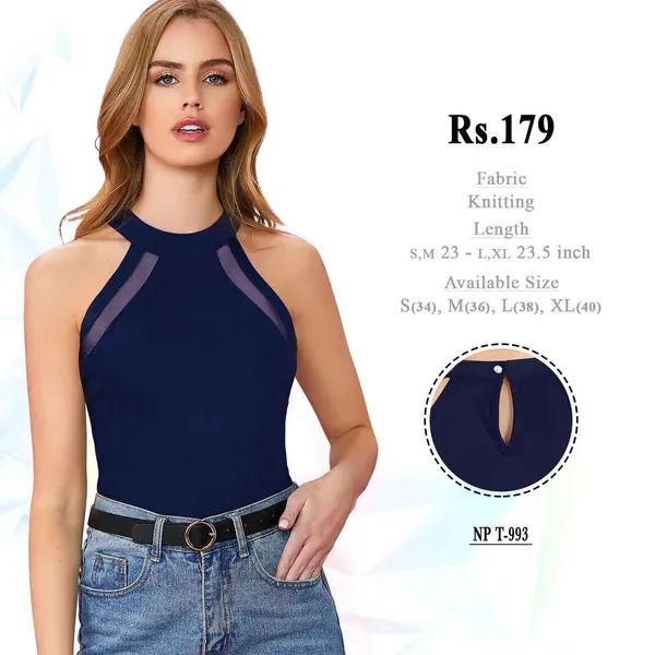Navy_Knitted_Slim_Fit_Halter_Neck_Top_for_Women