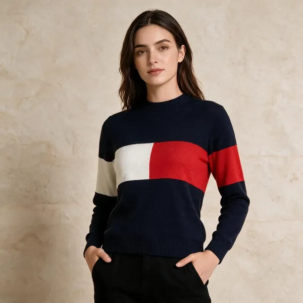 Navy_Blue_Knitted_Color_Block_Full_Sleeve_Top_For_Women_-_Pack_of_2