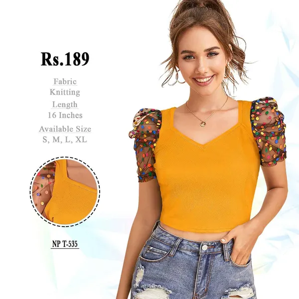 Multicolour_Georgette_Printed_Flutter_Sleeve_Top_For_Women