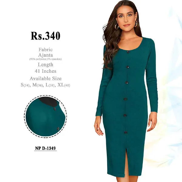 Teal_Ajanta_Bodycon_Midi_Dress_for_Women