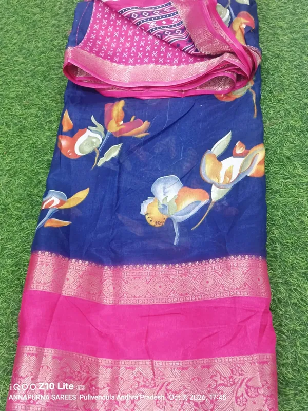 Blue_Floral_Print_Saree_for_Women