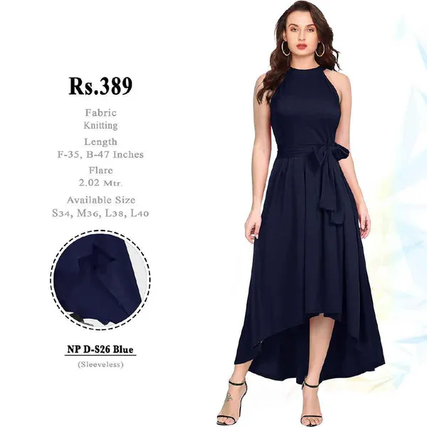 Blue_Knitted_A-Line_Dress_for_Women