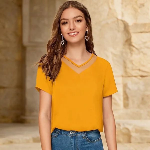 Yellow_Knitted_Regular_Fit_Top_For_Women_-_Pack_of_2
