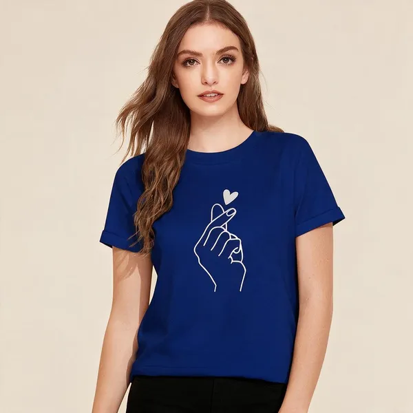 Blue_Cotton_Regular_Fit_T-Shirt_For_Women_-_Pack_of_2