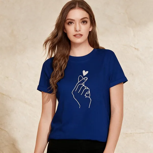 Blue_Cotton_Regular_Fit_T-Shirt_For_Women_-_Pack_of_2