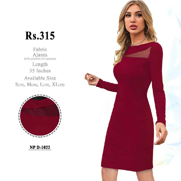 Burgundy_Ajanta_Bodycon_Dress_for_Women