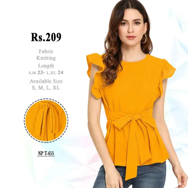 Mustard_Knitted_Peplum_Top_for_Women
