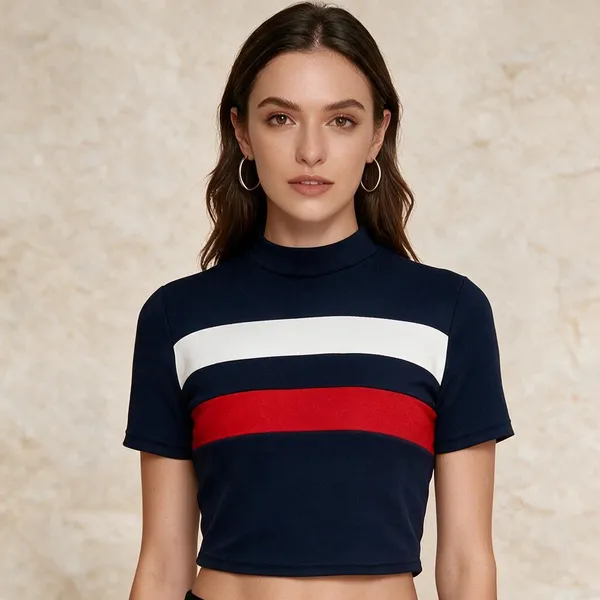 Navy_Blue_Knitted_Short_Sleeve_Crop_Top_For_Women_-_Pack_of_2