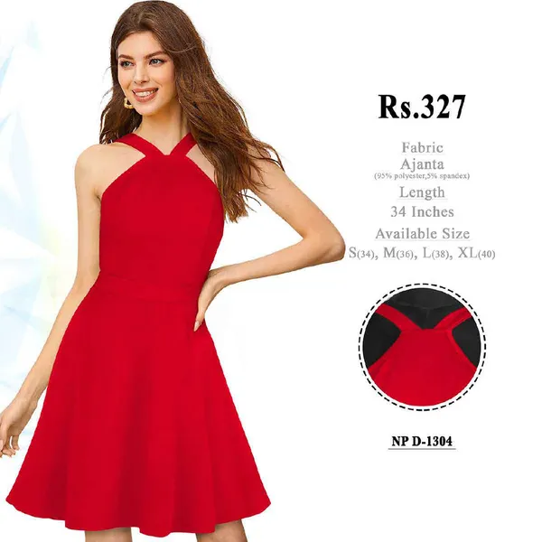 Red_Polyester_Fit_And_Flare_Dress_for_Women