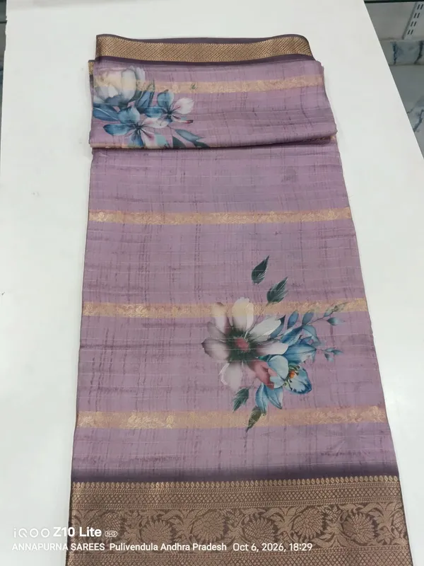 Lavender_Floral_Print_Saree_For_Women