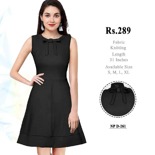 Black_Knit_Fit_And_Flare_Dress_for_Women