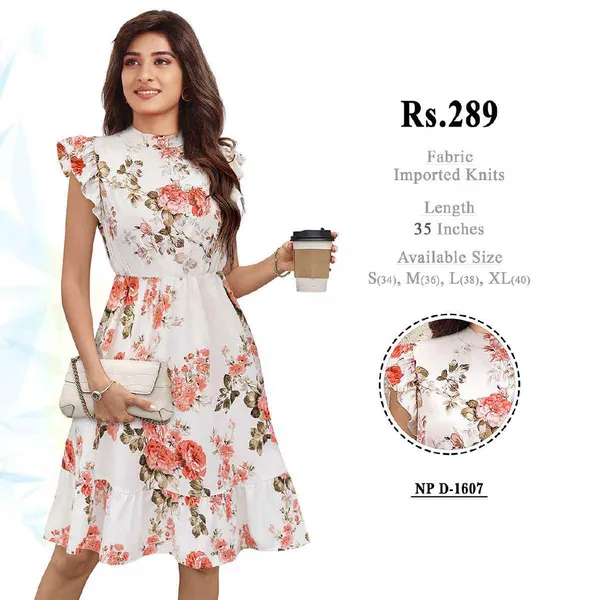 White_Knitted_Floral_Fit_And_Flare_Dress_for_Women