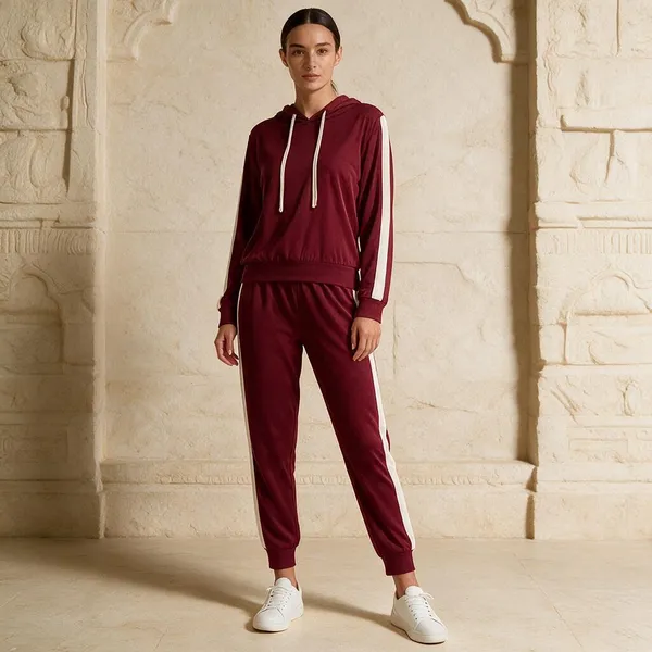 Maroon_Polyester_Regular_Fit_Tracksuit_Set_For_Women