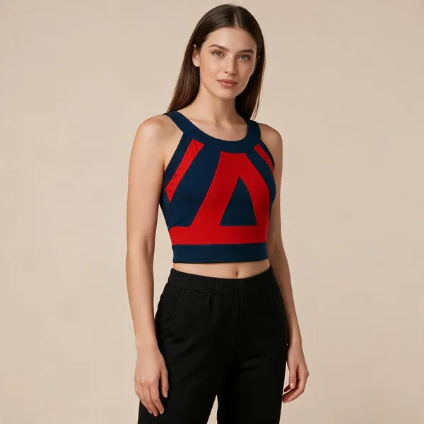 Navy_Blue_Knit_Sleeveless_Geometric_Crop_Top_For_Women_-_Pack_of_2
