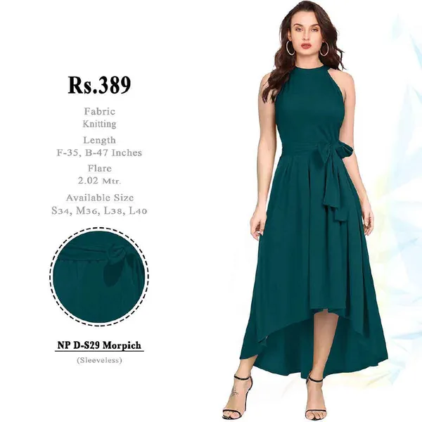 Teal_Knit_High-Low_Maxi_Dress_for_Women