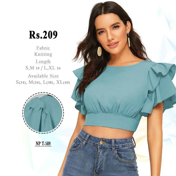 Multicolour_Georgette_Printed_Flutter_Sleeve_Top_For_Women