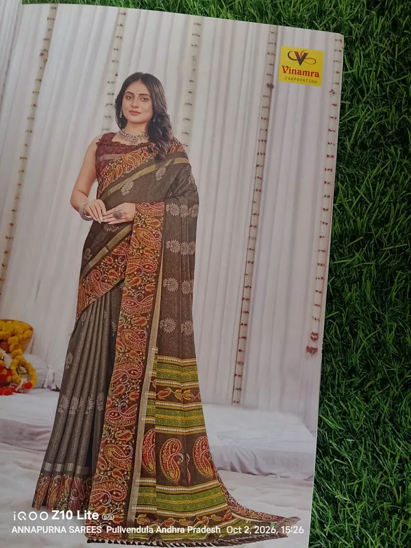 Brown_Printed_Saree_for_Women
