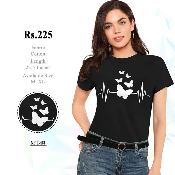 Black_Cotton_Graphic_T-Shirt_For_Women