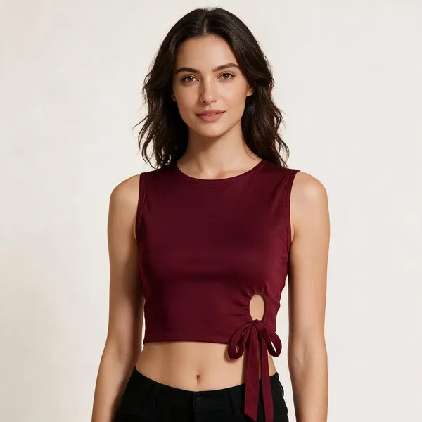 Maroon_Knit_Sleeveless_Tie_Front_Crop_Top_For_Women_-_Pack_of_2