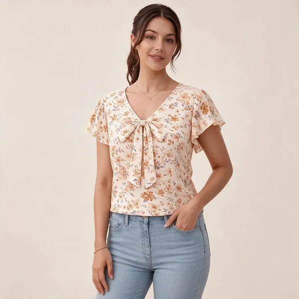 Multicolour_Georgette_Printed_Flutter_Sleeve_Top_For_Women