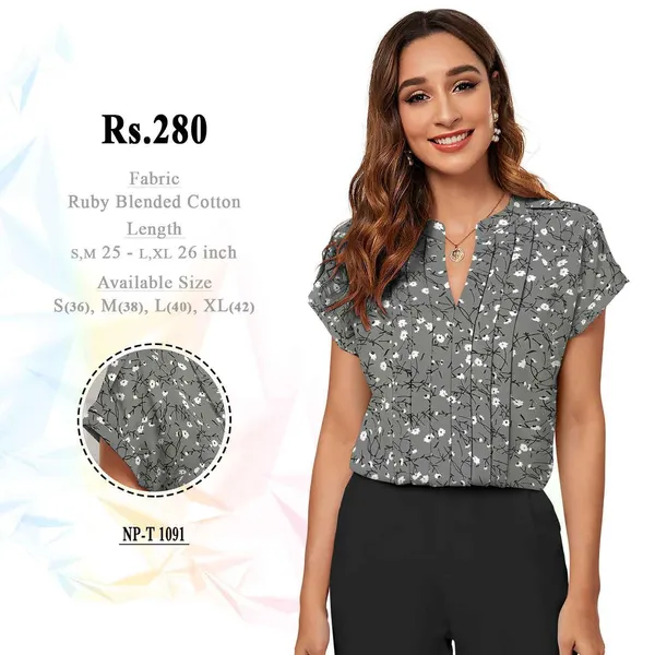 Multicolour_Georgette_Printed_Flutter_Sleeve_Top_For_Women