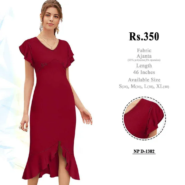 Maroon_Polyester_Regular_Fit_Midi_Dress_for_Women