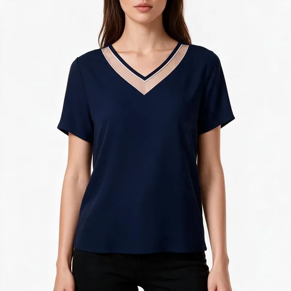 Navy_Knitted_Regular_Fit_V-Neck_Top_For_Women_-_Pack_of_2