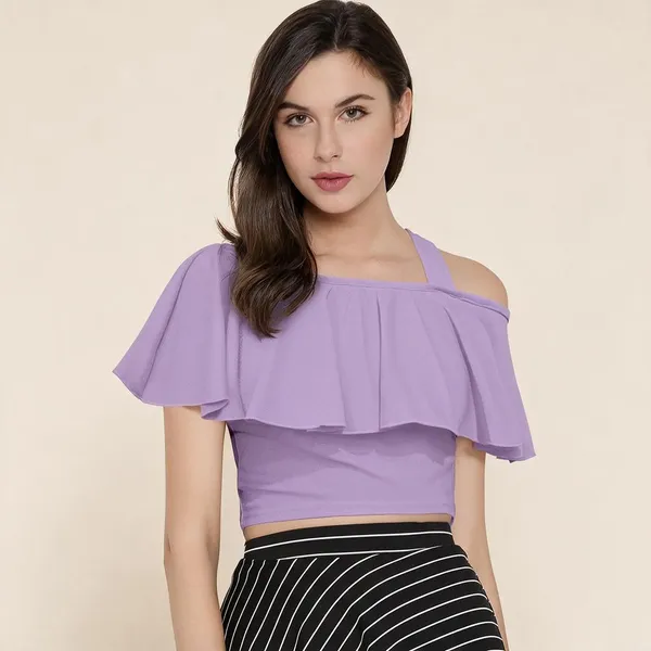 Purple_Knitted_Ruffle_Off_Shoulder_Top_For_Women_-_Pack_of_2