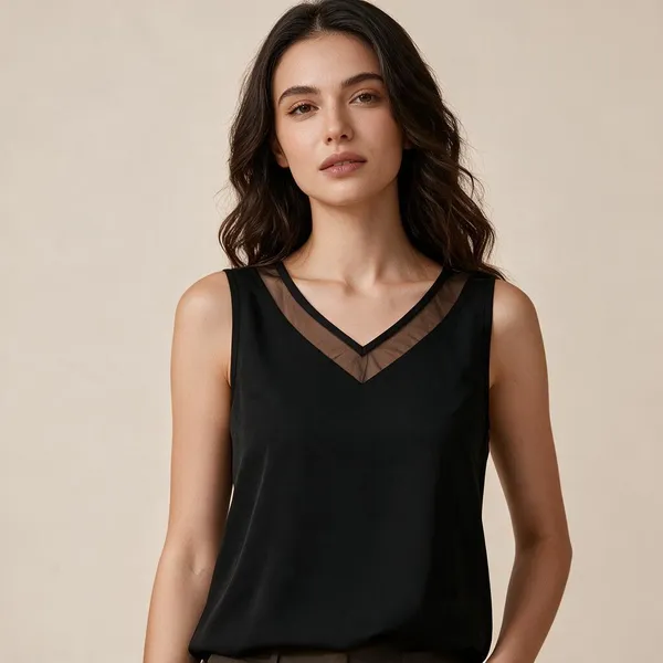 Black_Knitted_Sleeveless_V_Neck_Crop_Top_For_Women_-_Pack_of_2