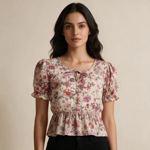Pink_Georgette_Fit_And_Flare_Dress_For_Women