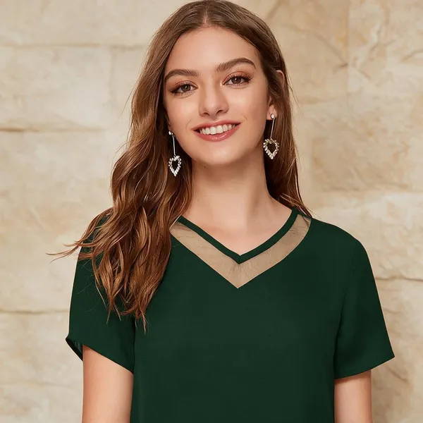 Green_Knitted_Short_Sleeve_Crop_Top_For_Women_-_Pack_of_2