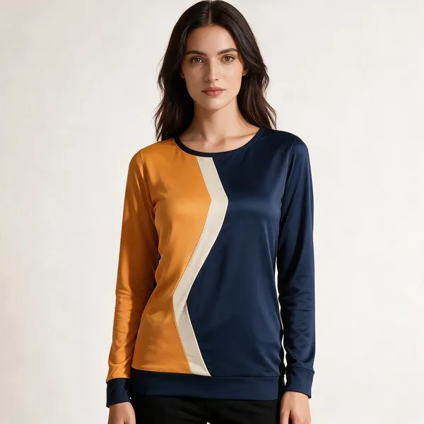 Mustard_Navy_Knitted_Colorblock_Full_Sleeve_Top_For_Women_-_Pack_of_2