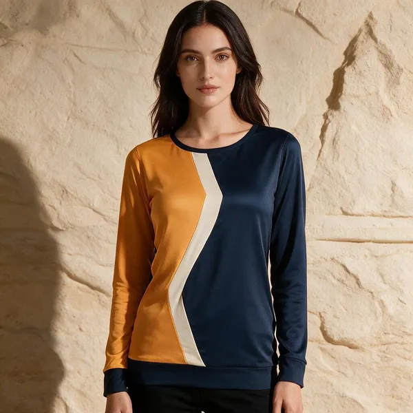Mustard_Navy_Knitted_Colorblock_Full_Sleeve_Top_For_Women_-_Pack_of_2