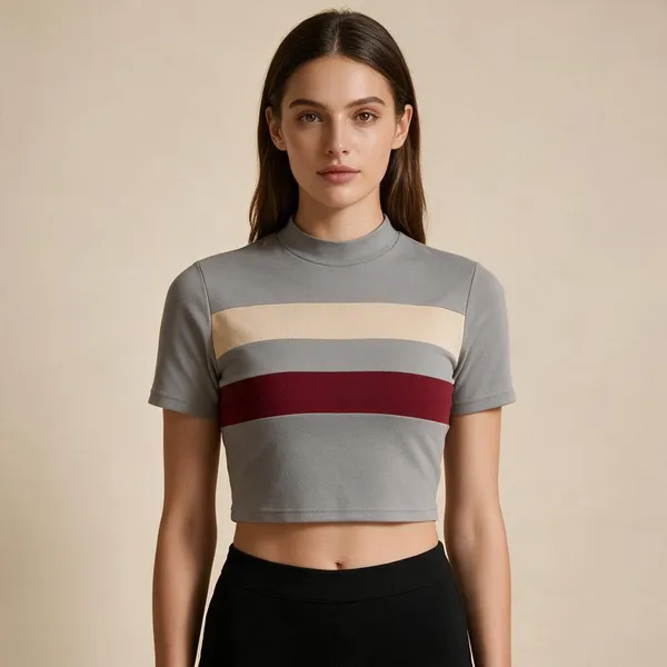 Grey_Knitted_Striped_Crop_Top_For_Women_-_Pack_of_2