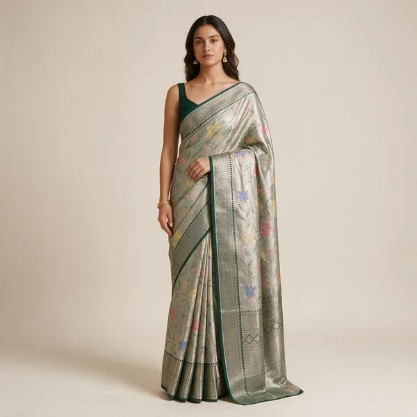 Pastel_Semi_Silk_Floral_Woven_Saree_For_Women
