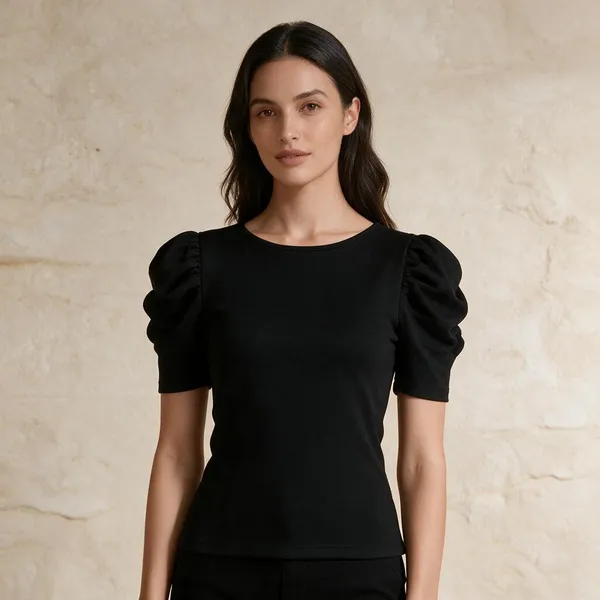 Black_Knitted_Puff_Sleeve_Crop_Top_For_Women_-_Pack_of_2
