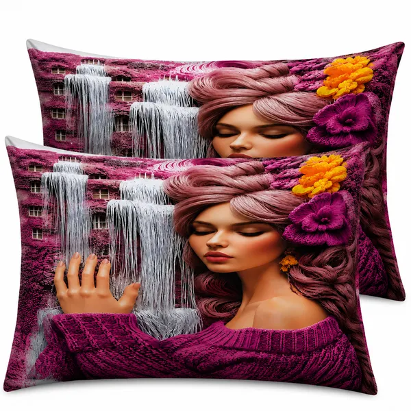 Fabric_Modern_Portrait_Print_Double_Bedsheet_Set